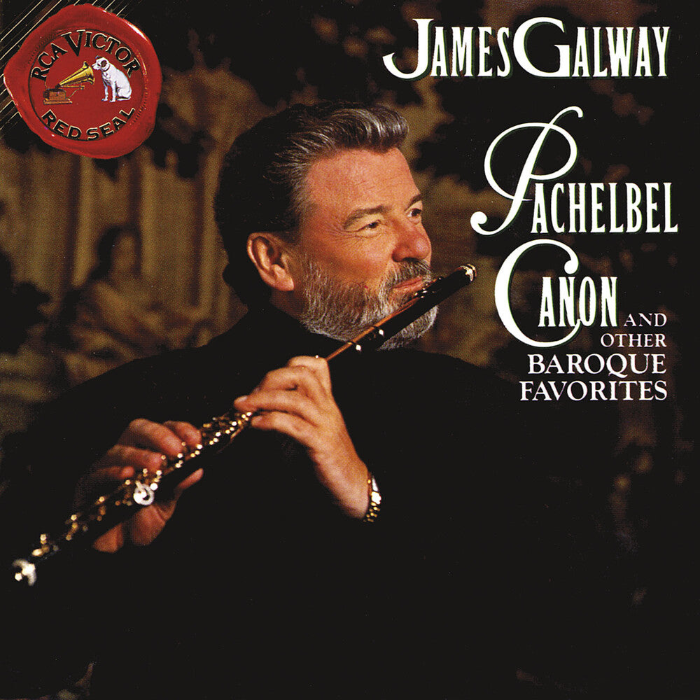 the album cover for James Galway - Plays Canon & Other Baroque Fa