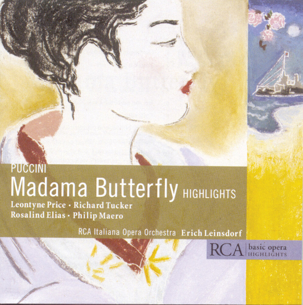 the album cover for Erich Leinsdorf - Madame Butterfly [Highlights]
