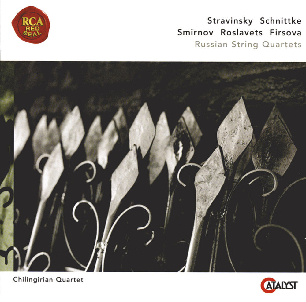 the album cover for Stravinsky/Schnittke - Stravinsky / Schnittke / Roslavets / Smirnov