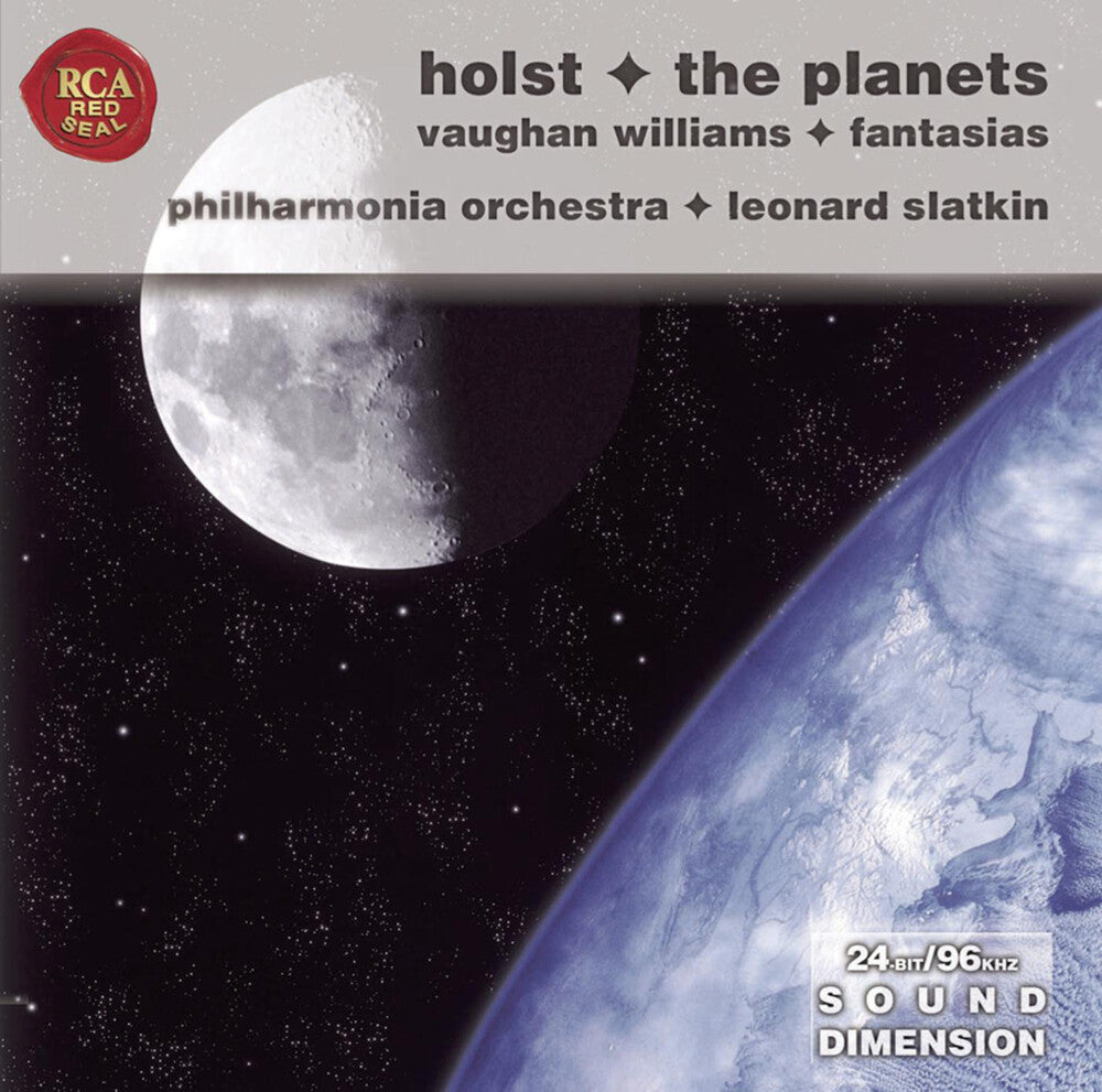 the album cover for LEONARD SLATKIN - English Music: The Planets, Op.32/Fantasies