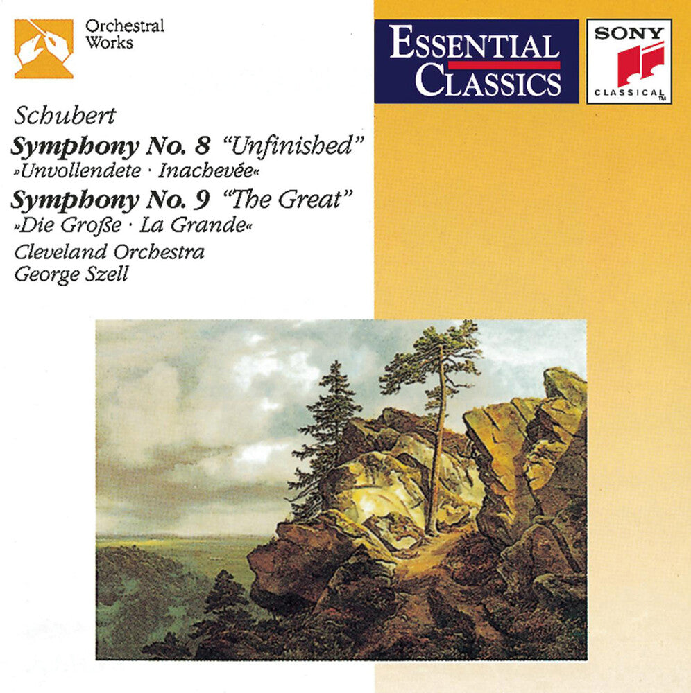 the album cover for Maan Hamadeh - Symphonies No.8 'Unfinished'/Symphony No.9 'The Great'