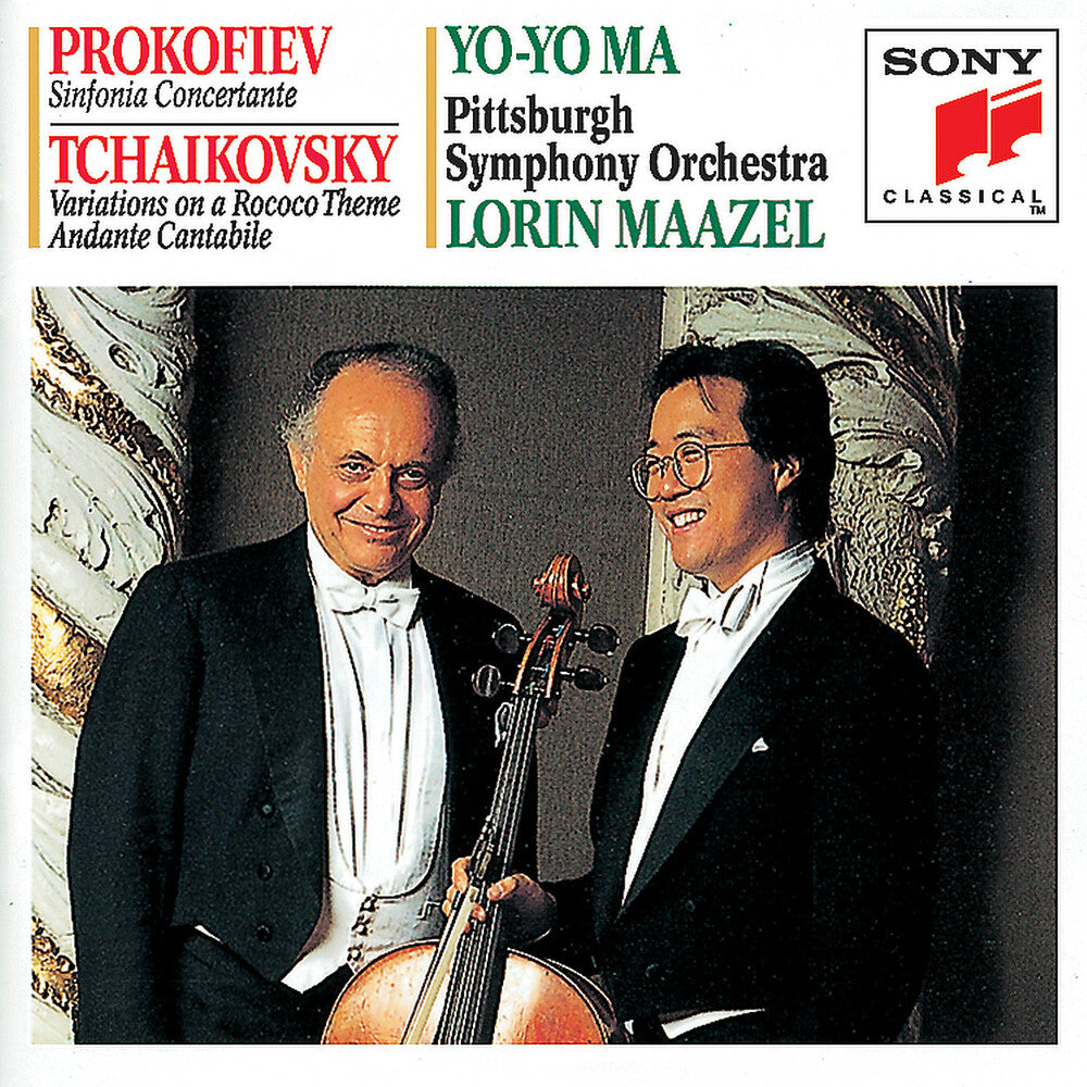 the album cover for Yo-Yo Ma - Sinfonia Concertante / Rococo Variations