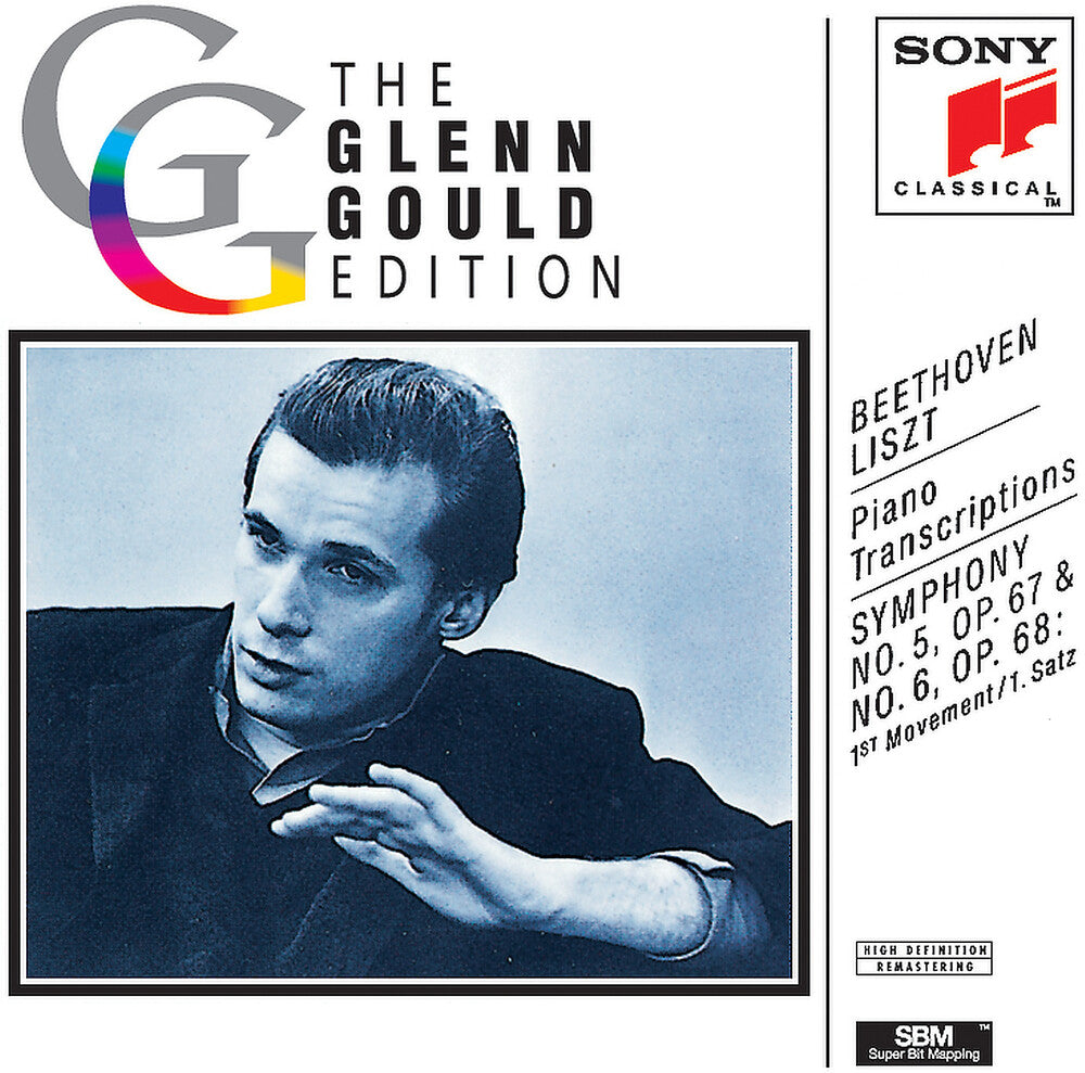 the album cover for Glenn Gould - Symphonies 5 & 6 Transcibed For Piano