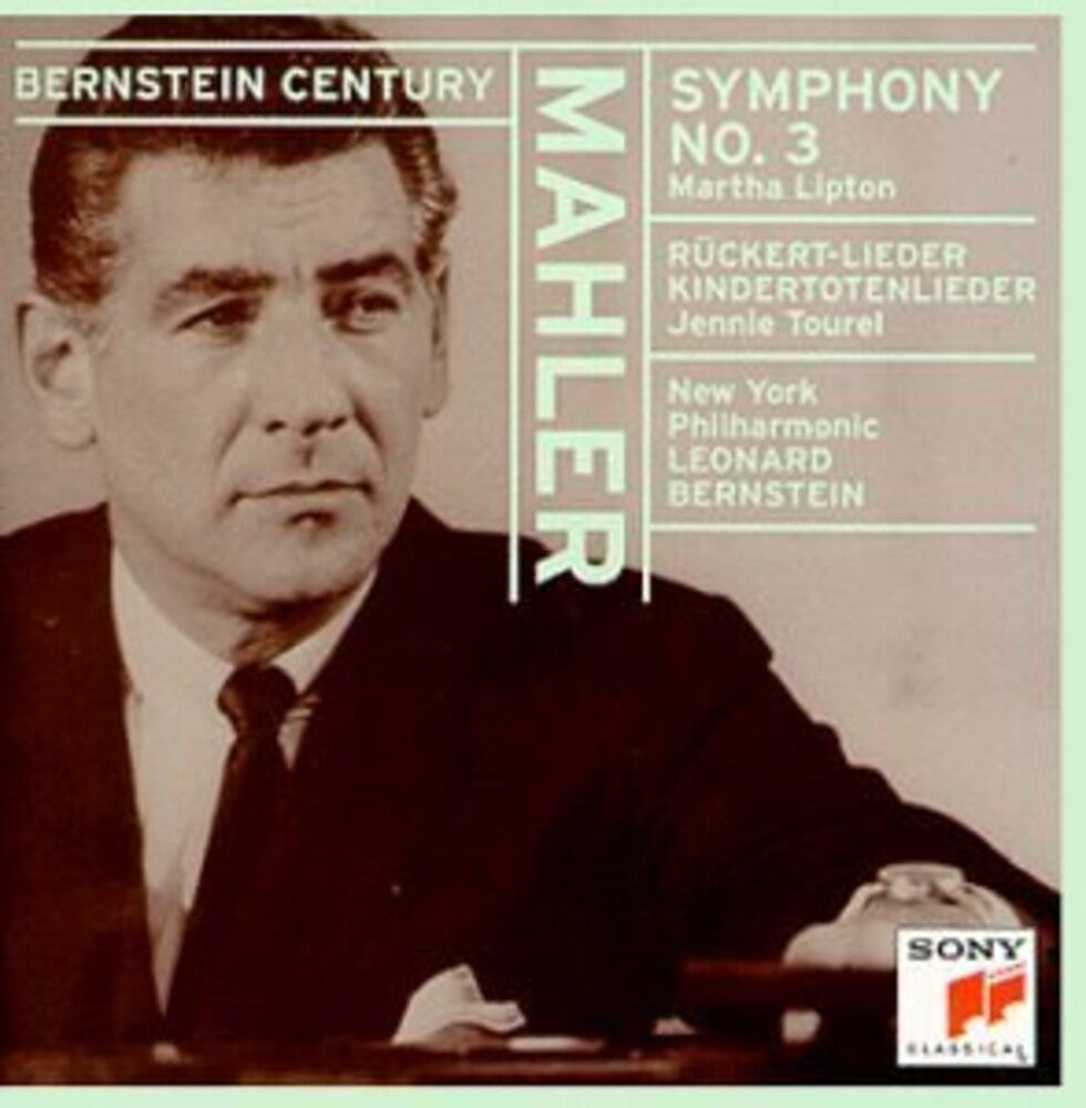 the album cover for Leonard Bernstein - Symphony 3 / Four Ruckert Songs