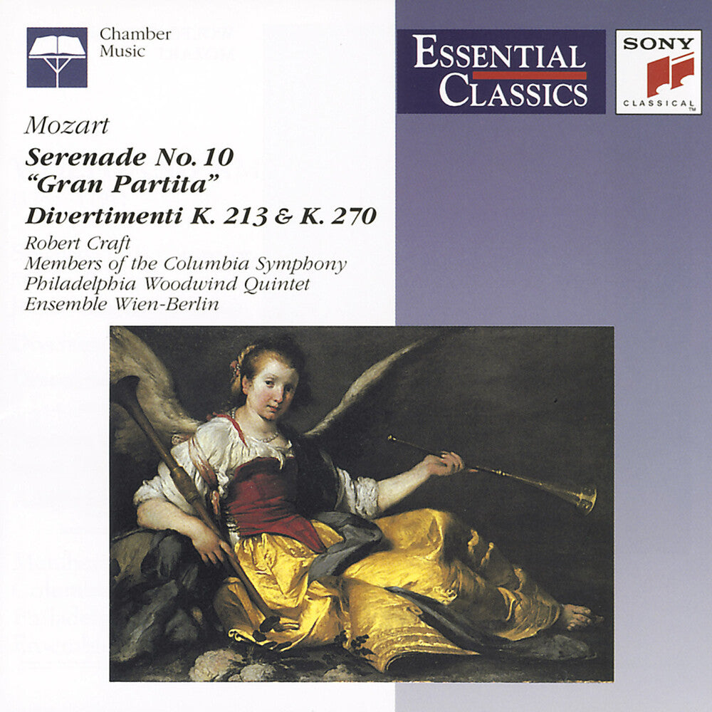 the album cover for Robert Craft - Serenade 10 In B-Flat Major