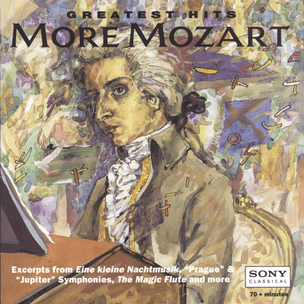 the album cover for W.A. Mozart - More Mozart Greatest Hits