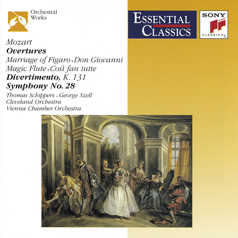 the album cover for W.A. Mozart - Overtures