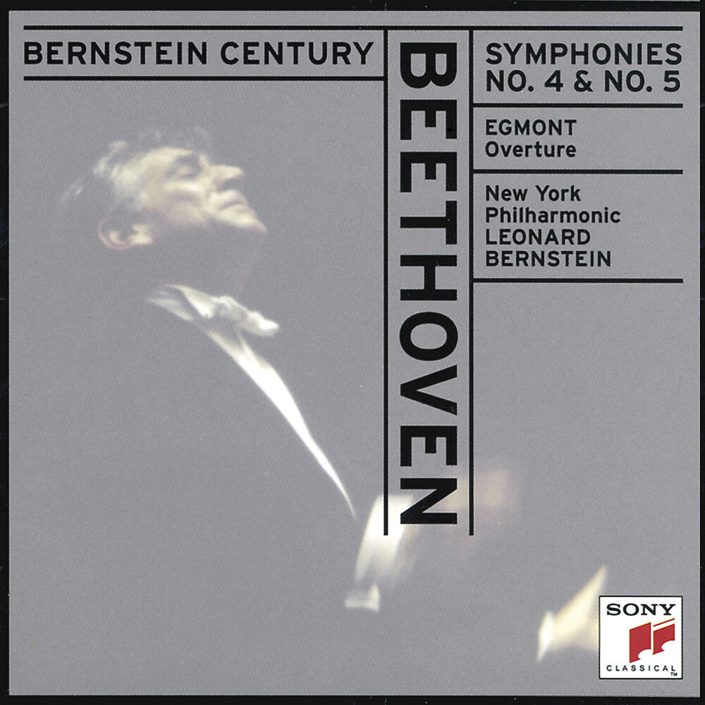 the album cover for Leonard Bernstein - Symphonies 4 & 5