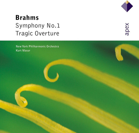 the album cover for Kurt Masur - Symphony 1 / Tragic Overture - Apex