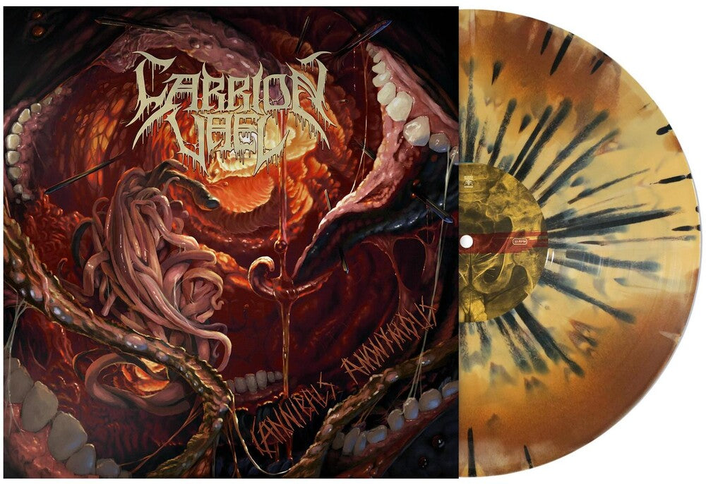 the album cover for Carrion Vael - Cannibals Anonymous