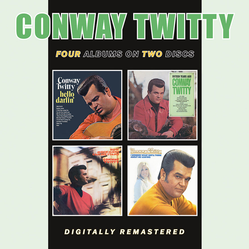 the album cover for Conway Twitty - Hello Darlin / 15 Years Ago / How Much More Can