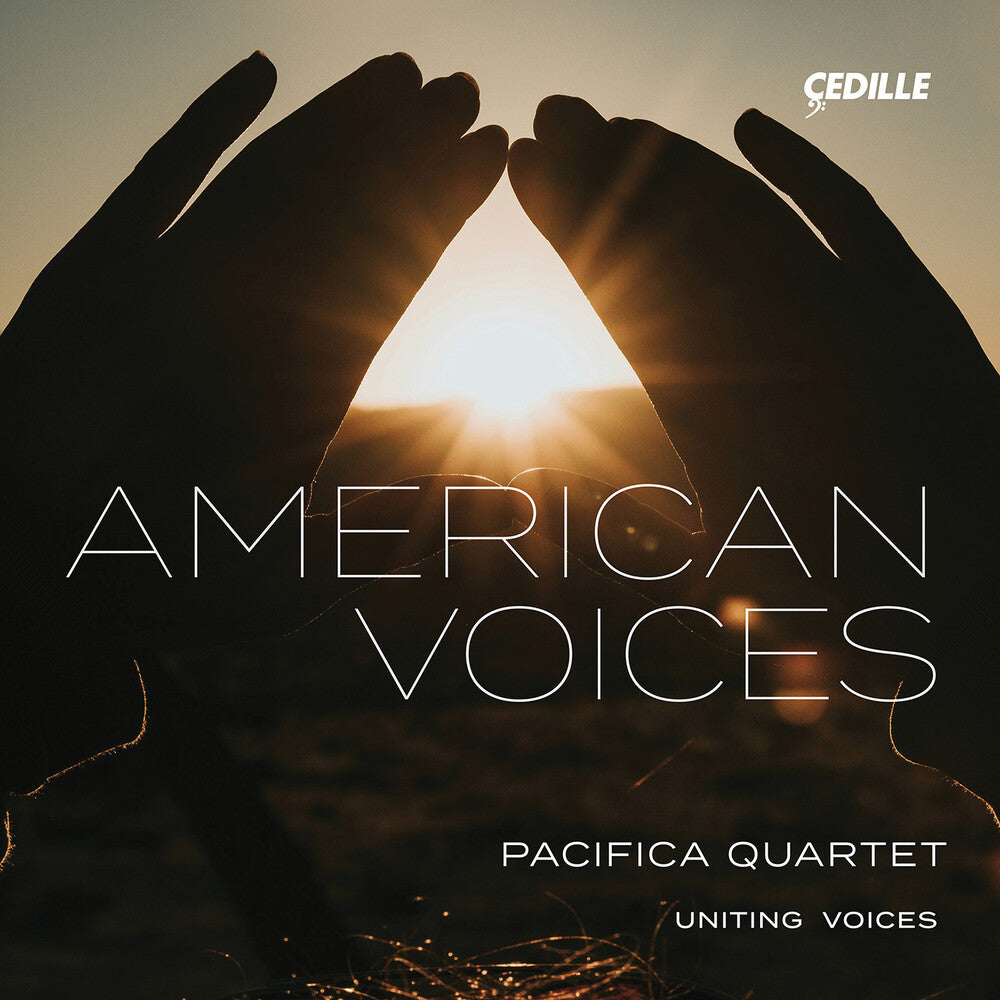 the album cover for Dvorak / Gruenberg / Pacifica Quartet - American Voices