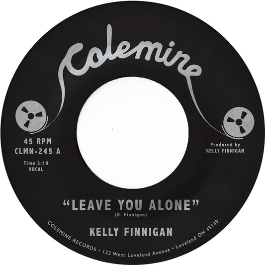 the album cover for Kelly Finnigan - Leave You Alone / Thom's Heartbreak [Colored Vinyl] (Pnk)