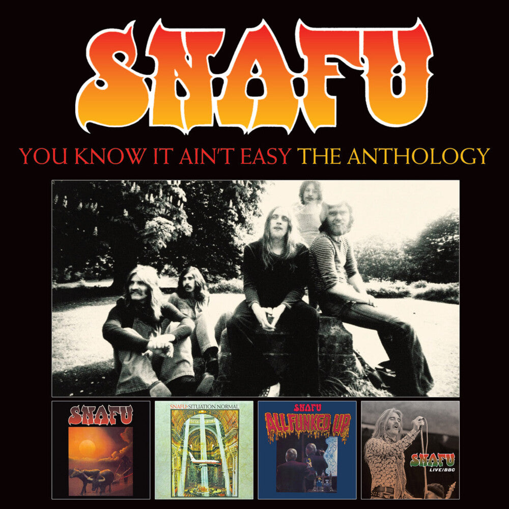 the album cover for Snafu - You Know It Ain't Easy - Anthology (Uk)