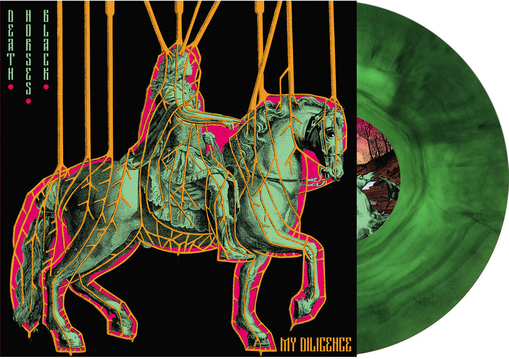 the album cover for My Diligence - Death Horses Black [Colored Vinyl] (Grn) [Limited Edition]