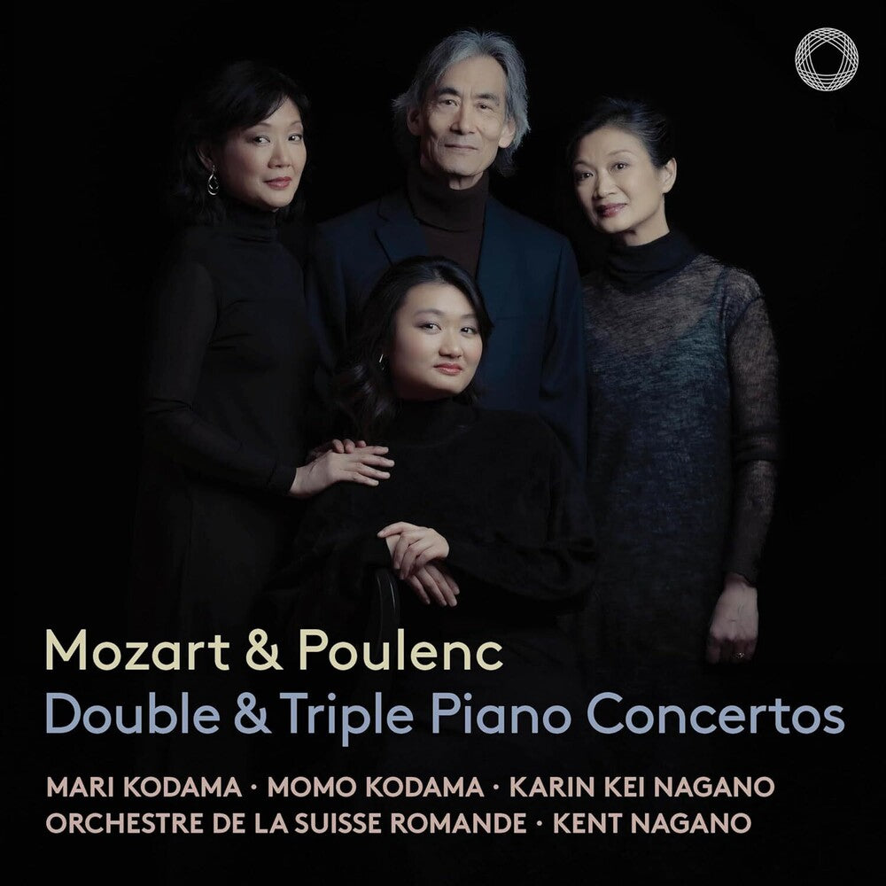 the album cover for Poulenc / Mozart / Kodama - Double & Triple Concertos (Hybr)