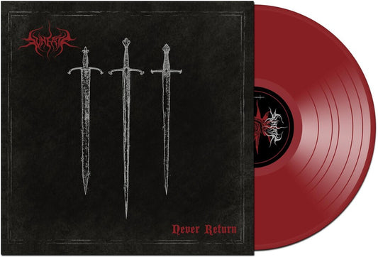 the album cover for SVNEATR - Never Return [Colored Vinyl] (Red)
