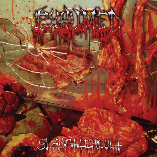 the album cover for Exhumed - Slaughtercult [Clear Vinyl] (Spla)
