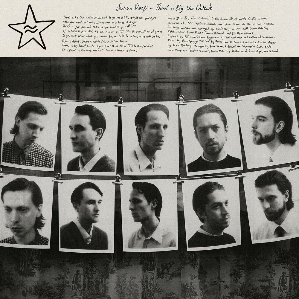 the album cover for Swim Deep - There's A Big Star Outside [Clear Vinyl] (Uk)