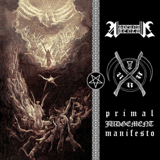 the album cover for Aspernamentum - Primal Judgement Manifesto [Colored Vinyl] [Limited Edition] (Wht)