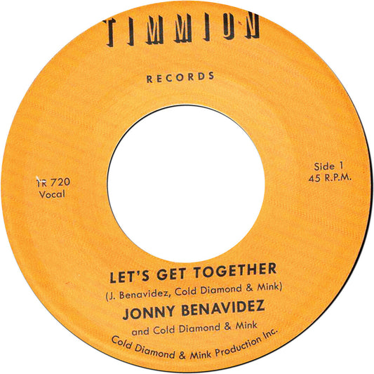 the album cover for Jonny Benavidez  & Cold Diamond & Mink - Let's Get Together