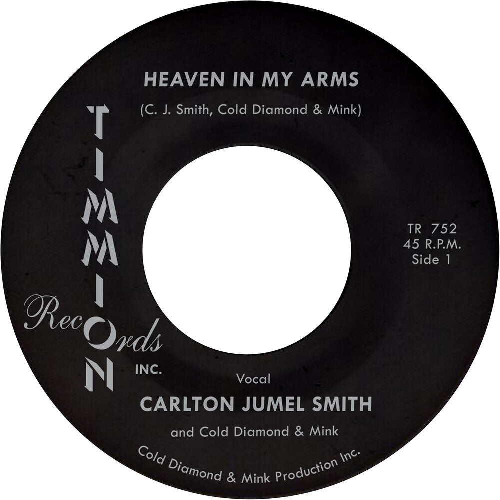 the album cover for Carlton Smith  Jumel / Cold Diamond & Mink - Heaven In My Arms