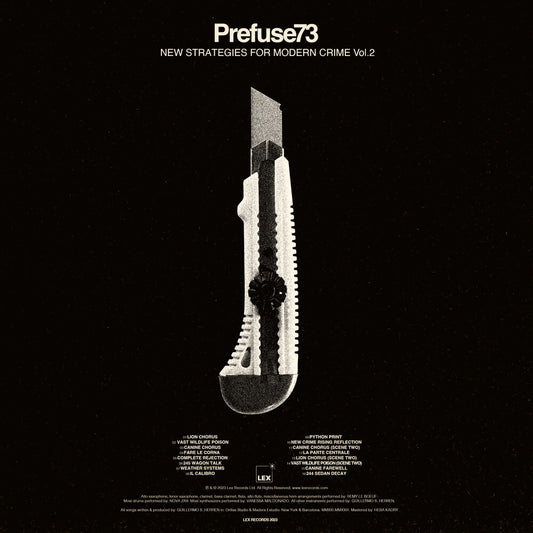 the album cover for Prefuse 73 - New Strategies For Modern Crime Vol. 2
