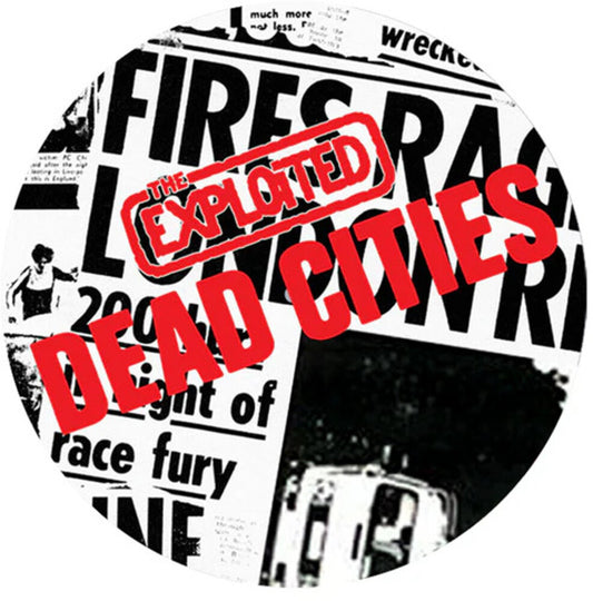 the album cover for Exploited - Dead Cities (Pict) (Uk)