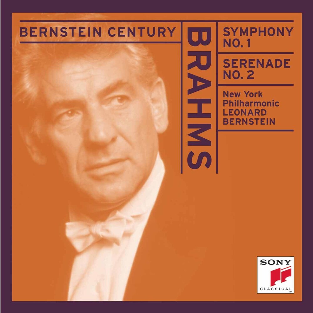 the album cover for Leonard Bernstein - Brahms: Sym No 1