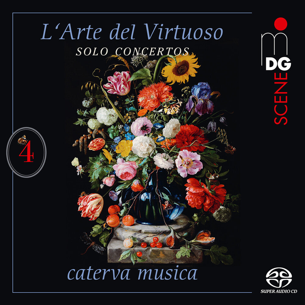 the album cover for Telemann / Pergolesi / Caterva Musica - L'arte Del Virtuoso, Vol. 4 (Hybr)
