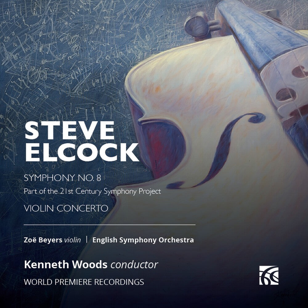 the album cover for Elcock / Beters / English Symphony Orchestra - Violin Concerto Symphony No. 8