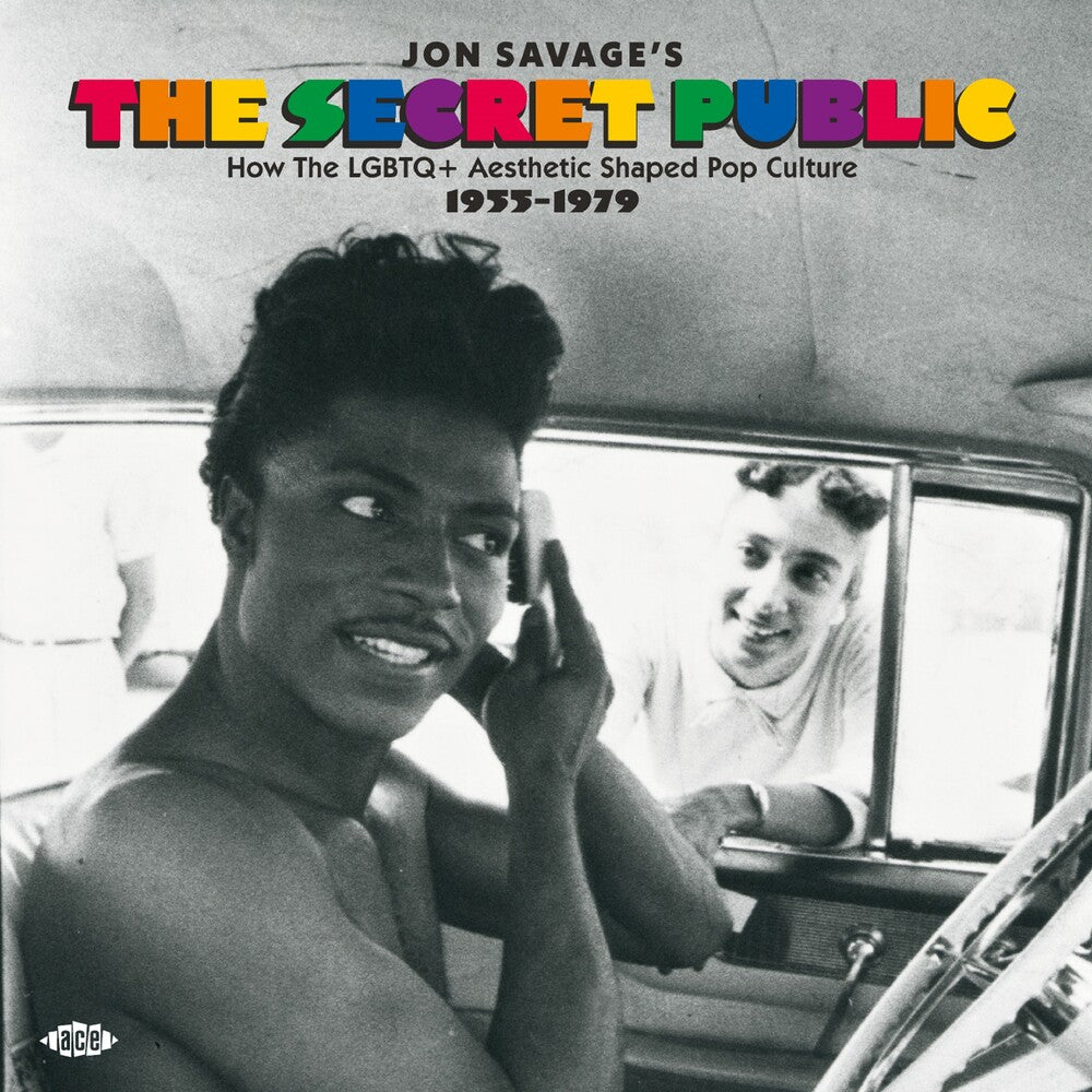 the album cover for Jon Savage's the Secret Public: How the Lgbtq+ - Jon Savage's The Secret Public: How The Lgbtq+ Aesthetic Shaped Pop Culture 1955-1979 / Various