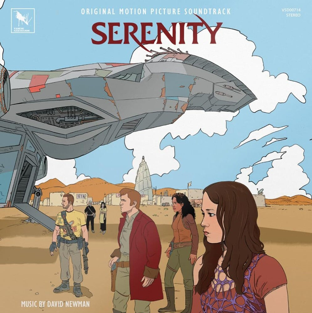 the album cover for David Newman - Serenity (Original Motion Picture Soundtrack) [Deluxe Edition Blue Translucent LP]