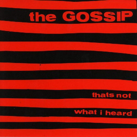 the album cover for Gossip - That's Not What I Heard [Colored Vinyl] (Red)