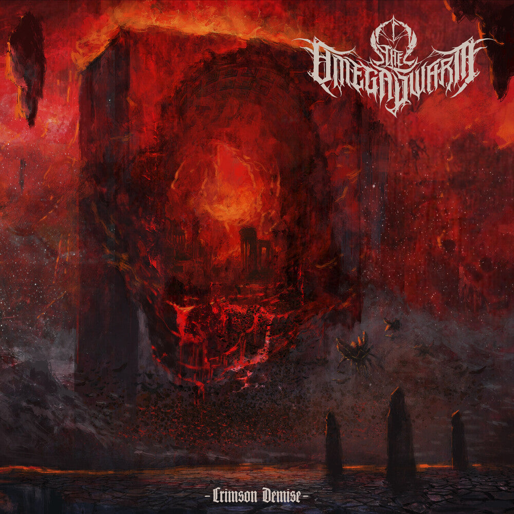 the album cover for Omega Swarm - Crimson Demise