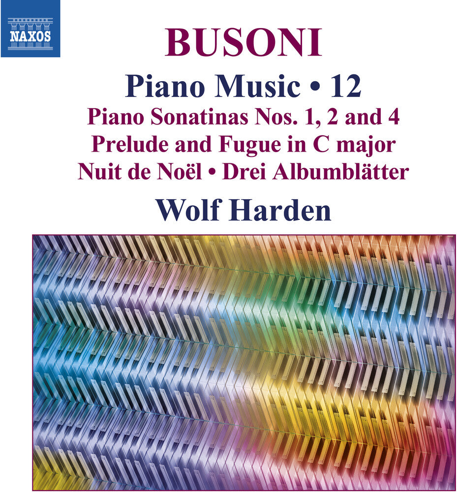 the album cover for Busoni / Harden - Piano Music Vol. 12