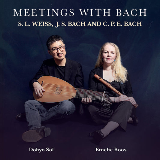 the album cover for Weiss / Roos - Meetings With Bach