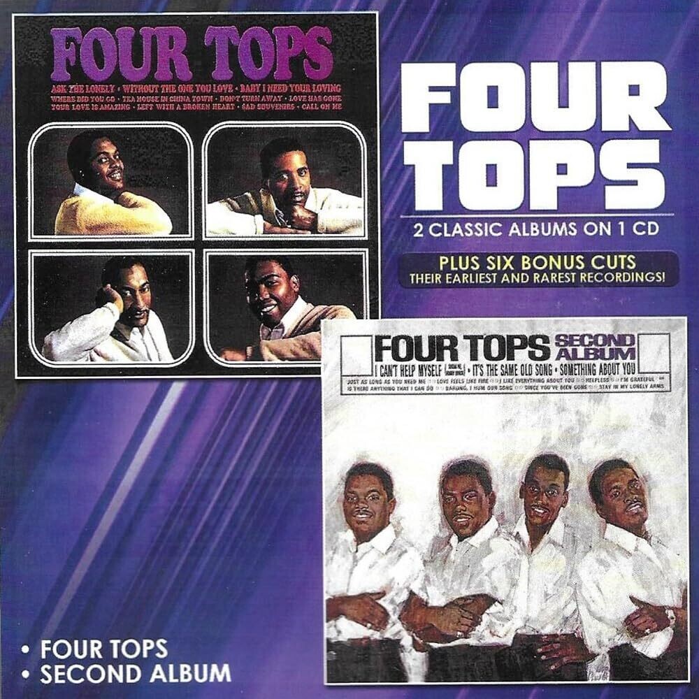 the album cover for Four Tops - 2 Classic Albums On 1 Cd Plus Six Bonus Cuts