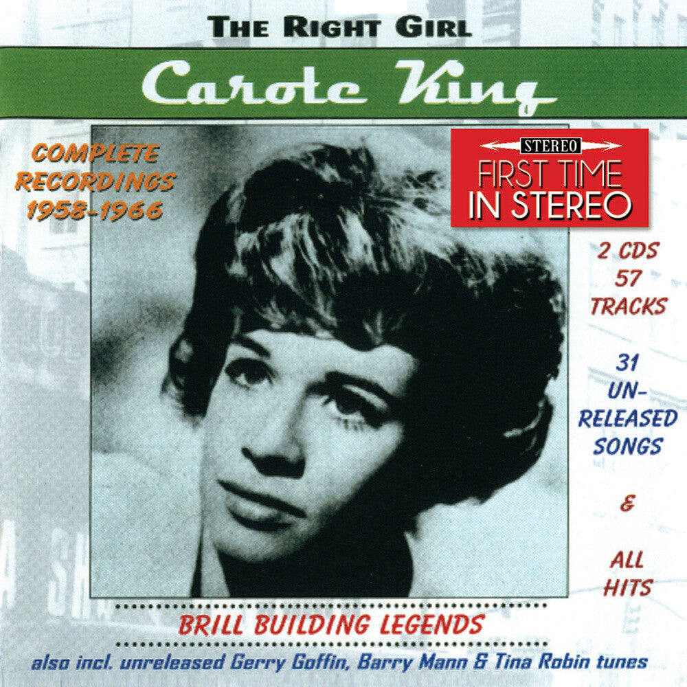 the album cover for Carole King - Right Girl: Brill Building Legends