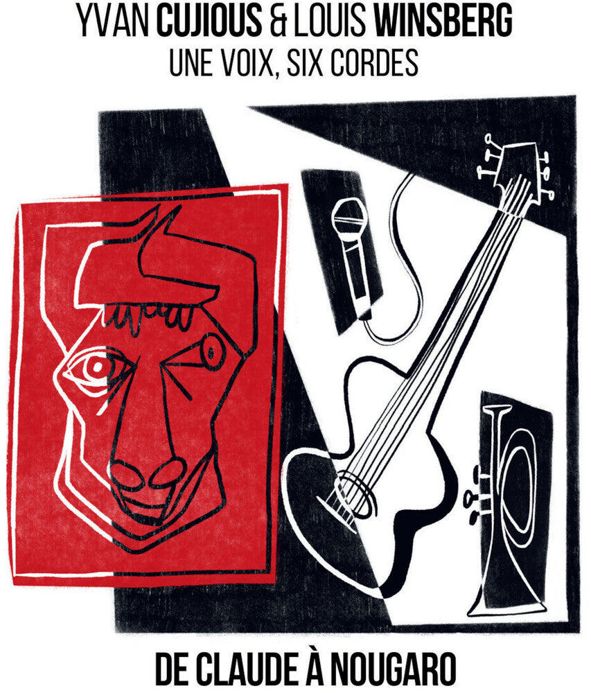 the album cover for Yvan Cujious  / Winsberg,Louis - 1 Voix 6 Cordes (Hommage A Claude Nougaro)