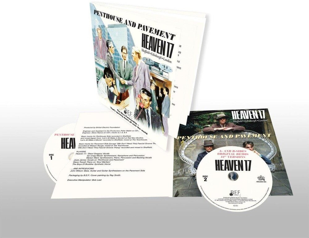 the album cover for Heaven 17 - Penthouse & Pavement - Deluxe Gatefold [Deluxe] (Uk)
