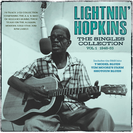 the album cover for Lightnin' Hopkins - Singles Collection Vol. 1 1946-53