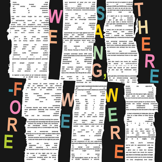 the album cover for Greg Saunier - We Sang Therefore We Were [Colored Vinyl]