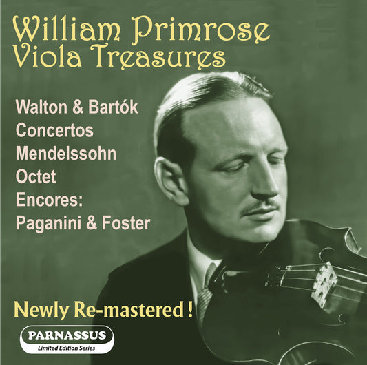 the album cover for WILLIAM PRIMROSE - William Primrose: Viola Treasures
