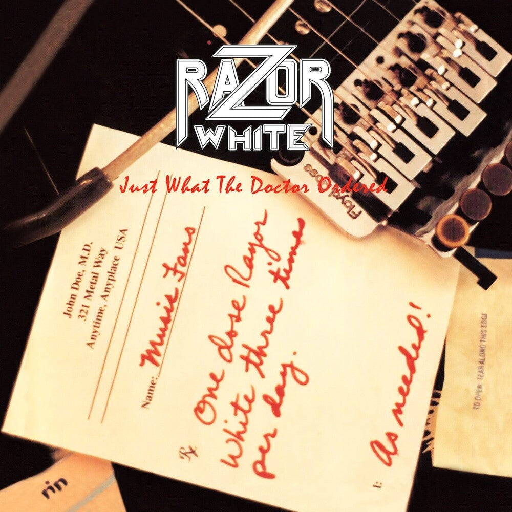 the album cover for Razor White - Just What The Doctor Ordered (Uk)