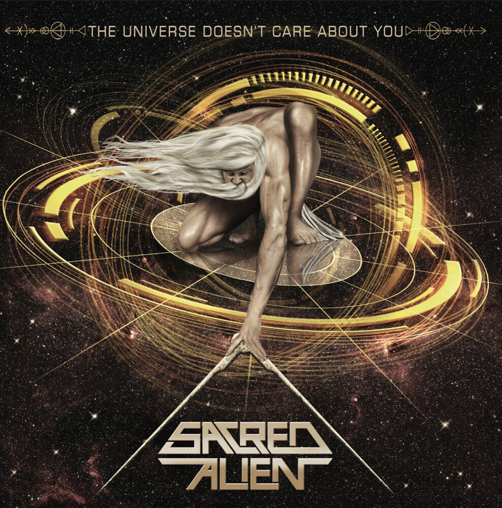 the album cover for Sacred Alien - Universe Doesn't Care About You
