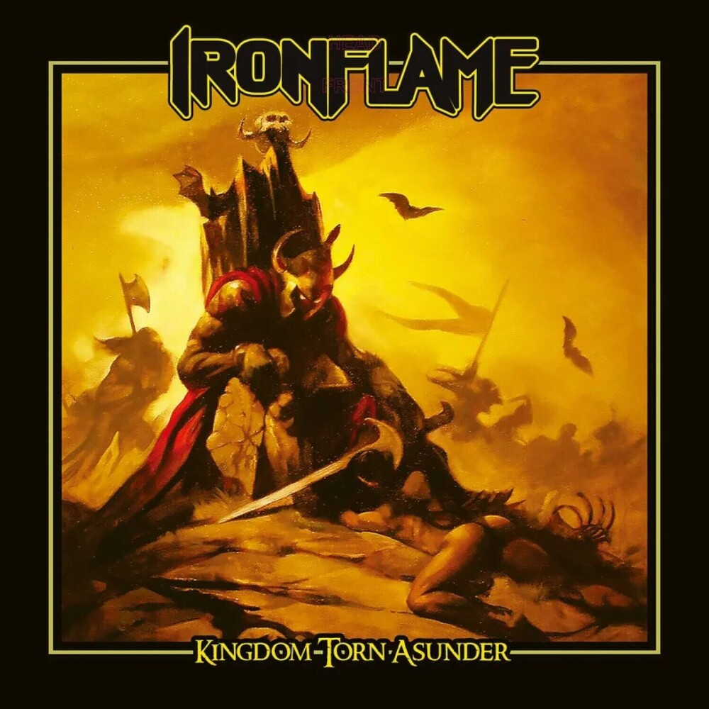 the album cover for Ironflame - Kingdom Torn Asunder - Galaxy [Colored Vinyl]