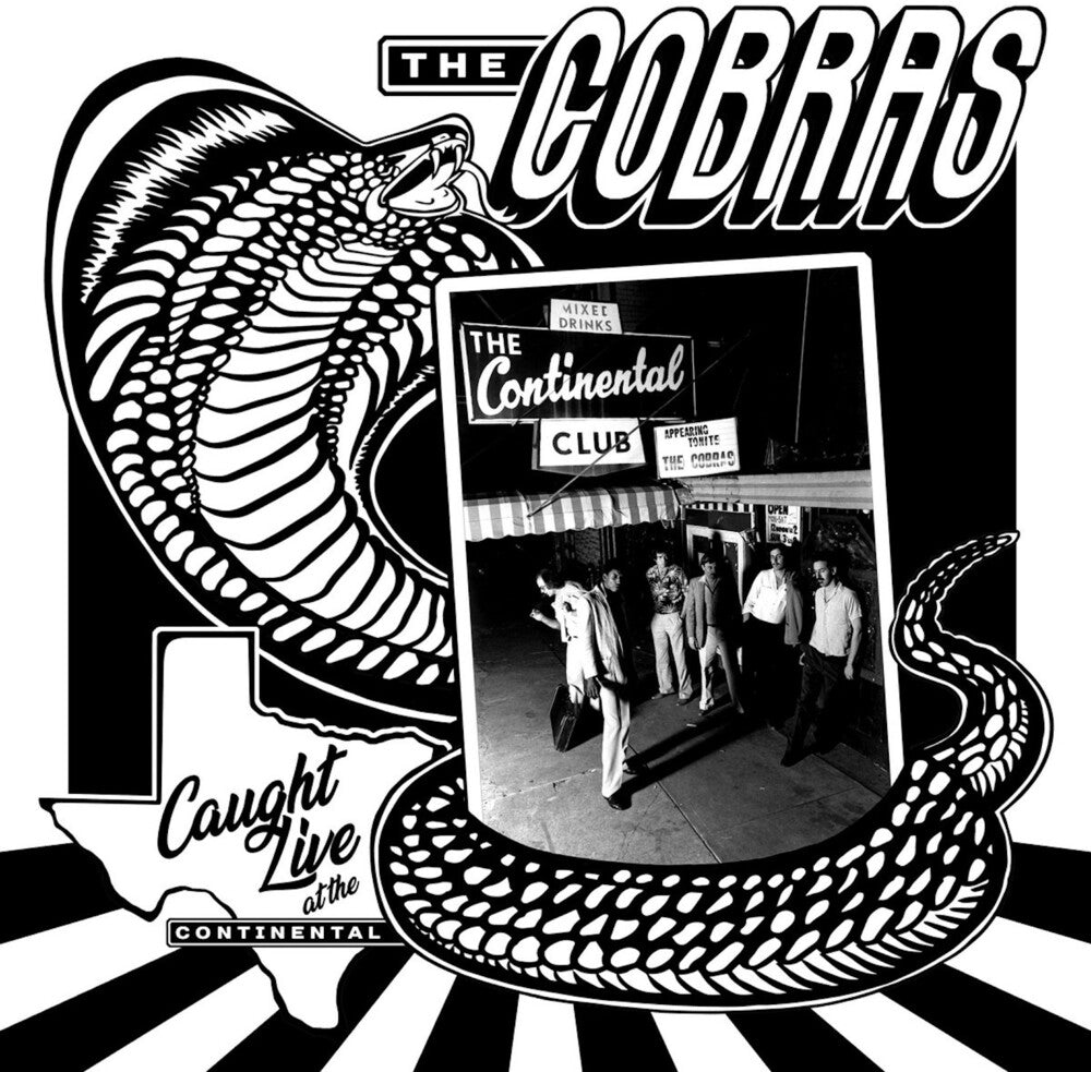 the album cover for Cobras - Caught Live At The Continental Club (Eco)