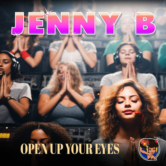 the album cover for Jenny B - Open Up Your Eyes (Mod)