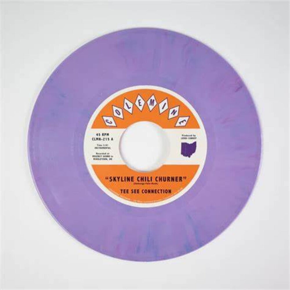 the album cover for Tee See Connection - Skyline Chili Churner / Queen City [Colored Vinyl] (Purp)